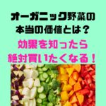 オーガニック野菜の本当の効果